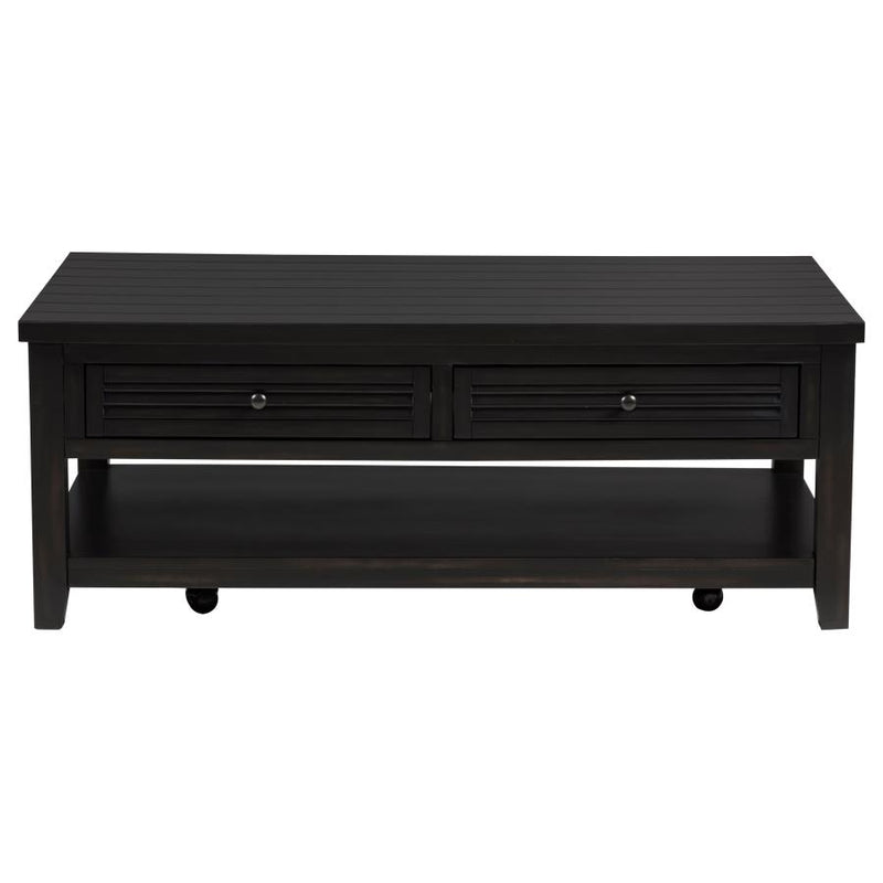 Concord 2-piece Coffee and End Table Set Distressed Java-zoom-