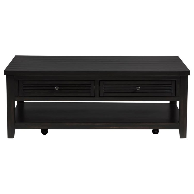 Concord 2-drawer Rectangular Coffee Table Distressed Java-zoom-