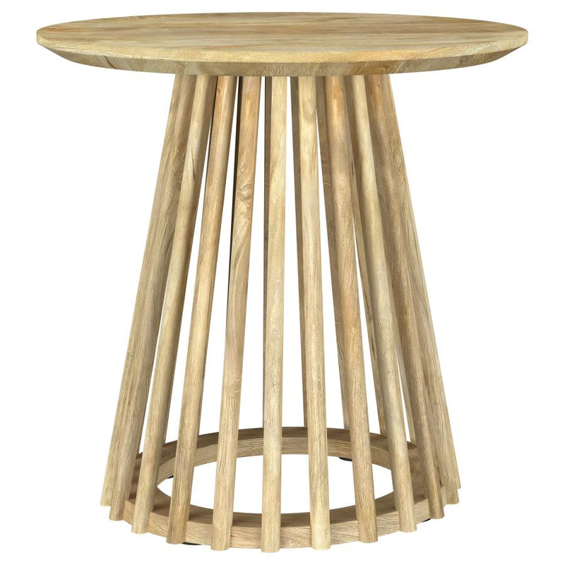 Touhy 2-piece Round Coffee and End Table Set Natural Mango-zoom-