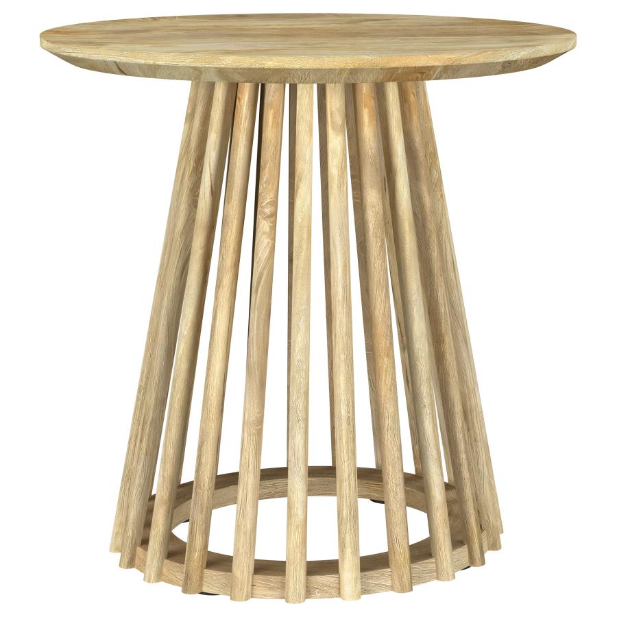 Touhy 3-piece Round Coffee and End Table Set Natural Mango-3