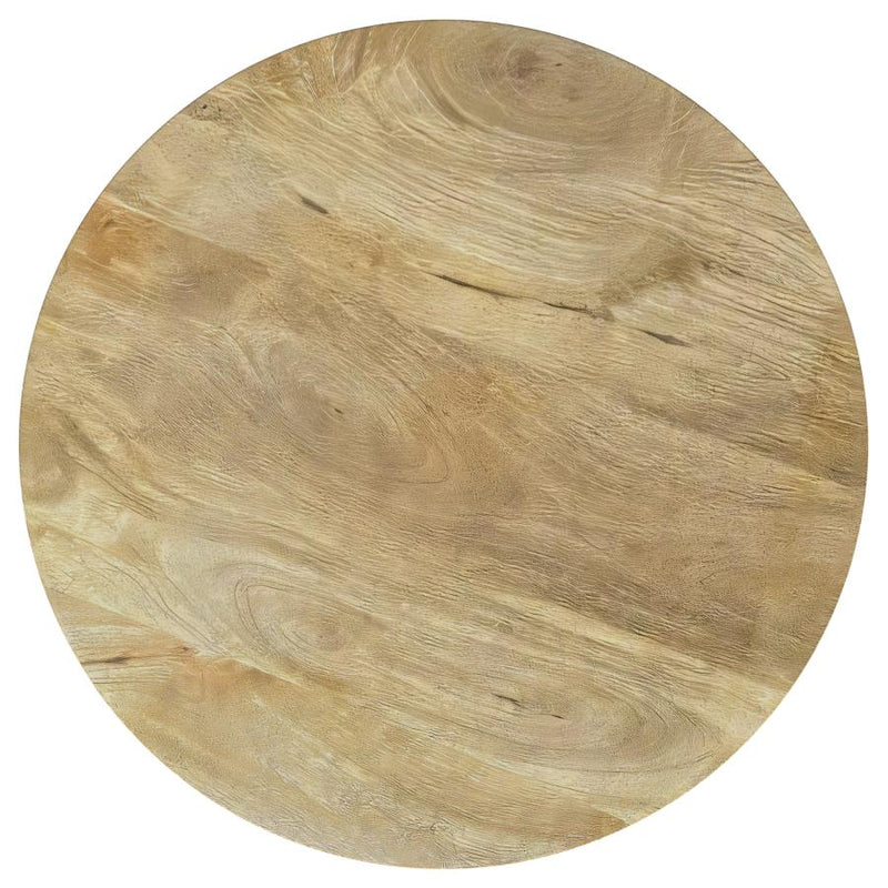 Touhy 3-piece Round Coffee and End Table Set Natural Mango-zoom-