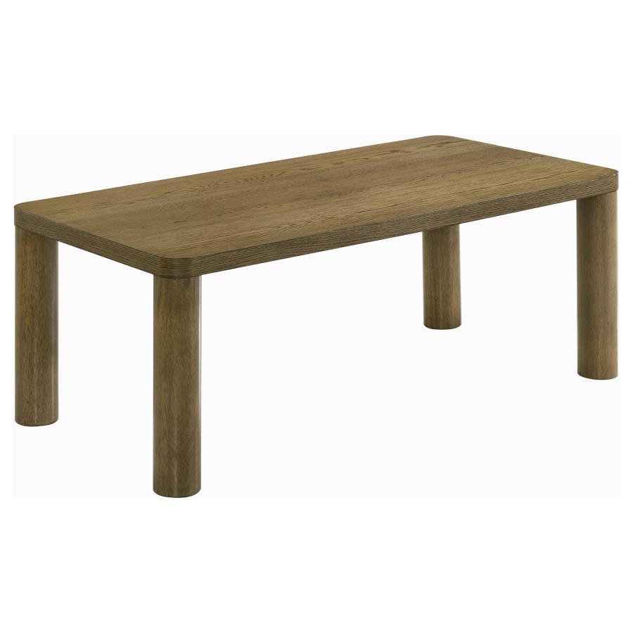 Castlewood 2-piece Cocktail Coffee Table Set Brown Oak-5