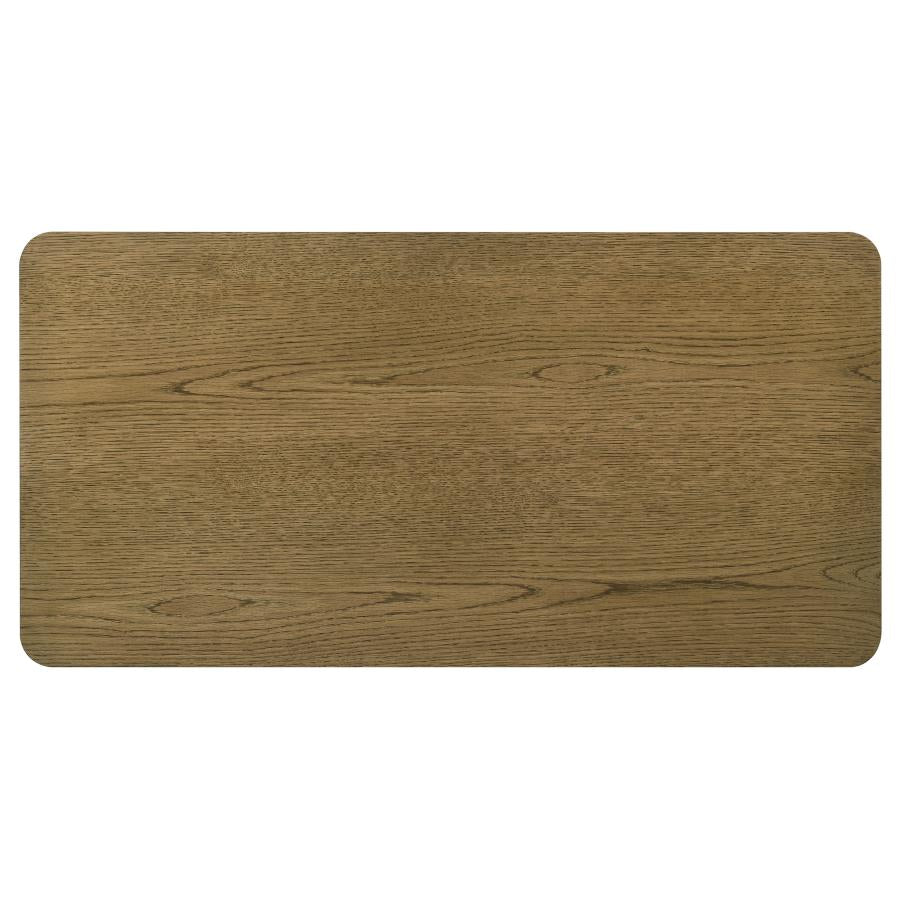 Castlewood Engineered Wood Cocktail Coffee Table Brown Oak-5