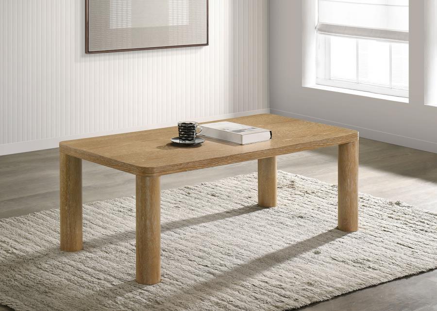 Castlewood Engineered Wood Cocktail Coffee Table Light Oak-zoom-2