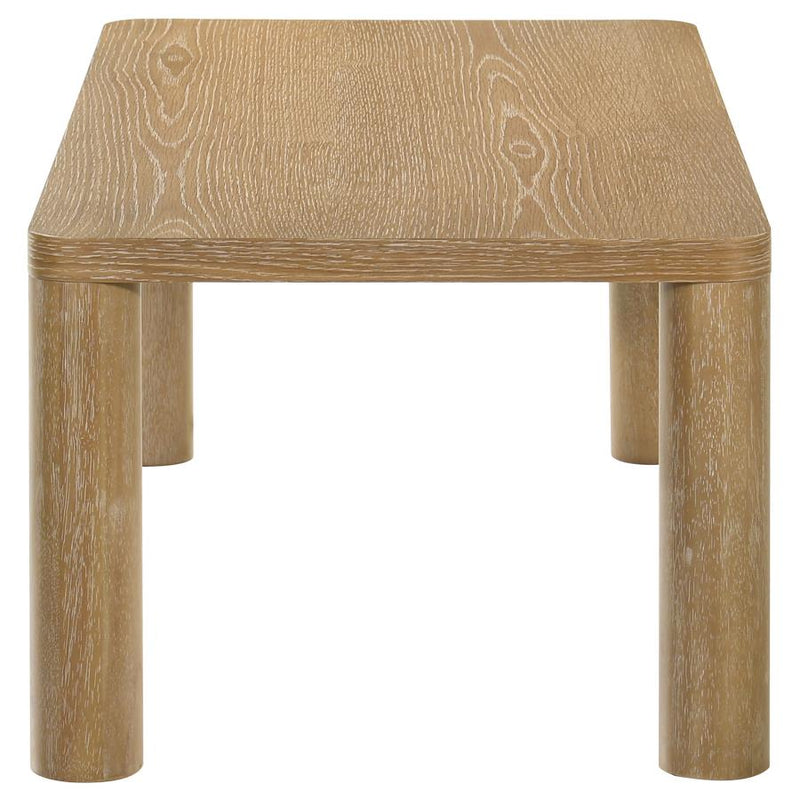 Castlewood Engineered Wood Cocktail Coffee Table Light Oak-zoom-