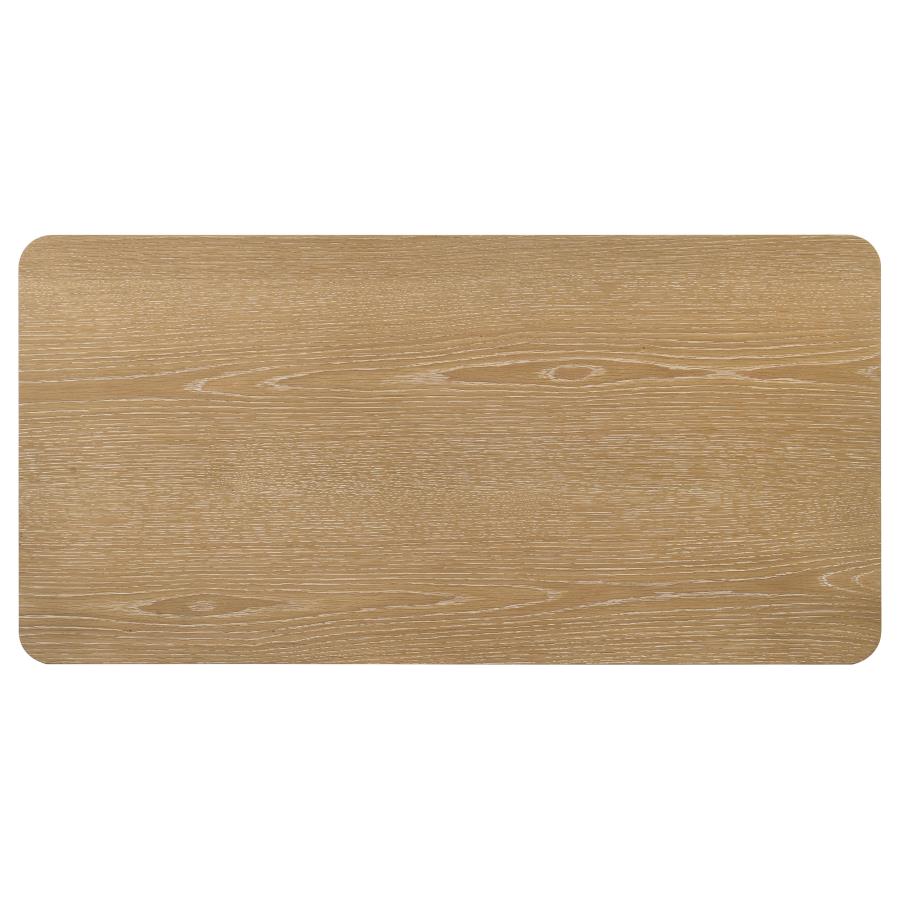 Castlewood Engineered Wood Cocktail Coffee Table Light Oak-5