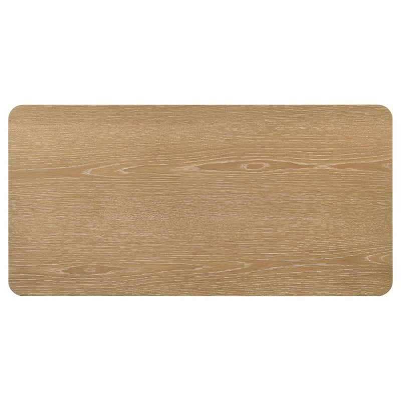 Castlewood Engineered Wood Cocktail Coffee Table Light Oak-zoom-