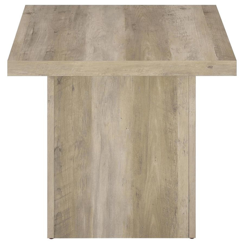 Devar Square Engineered Wood End Table Distressed Pine-zoom-