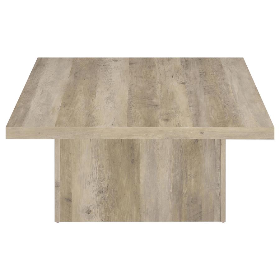 Devar 2-piece Square Coffee End Table Set Distressed Pine-zoom-12