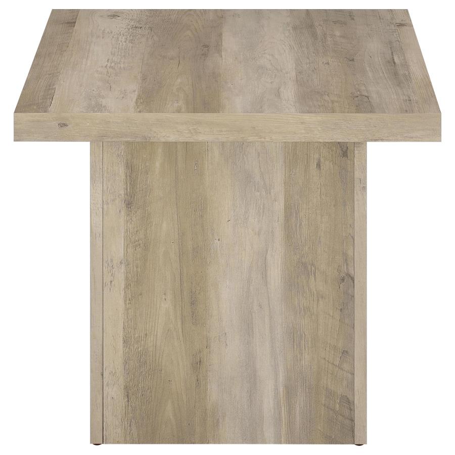 Devar 3-piece Square Coffee End Table Set Distressed Pine-zoom-6