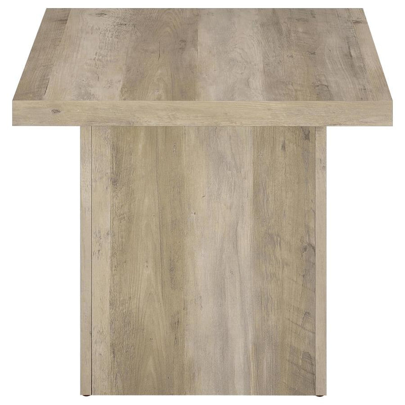 Devar 3-piece Square Coffee End Table Set Distressed Pine-zoom-