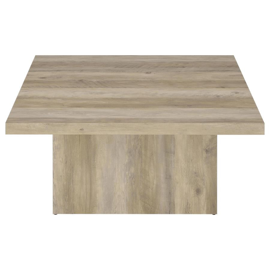 Devar 3-piece Square Coffee End Table Set Distressed Pine-9