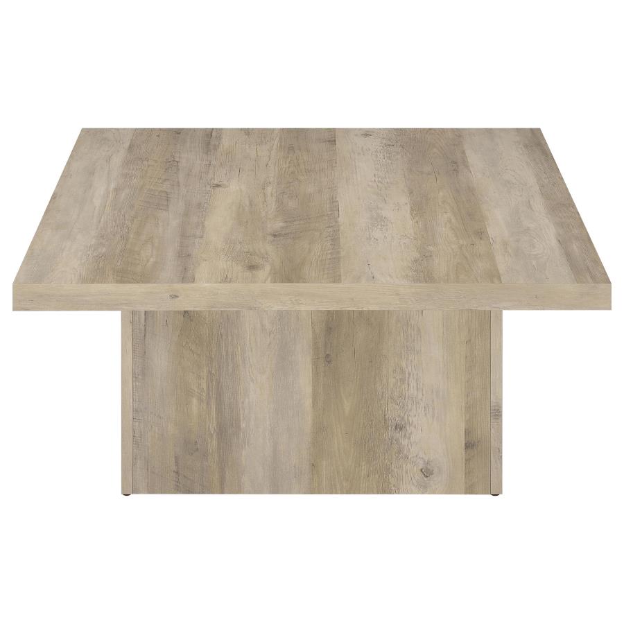 Devar 3-piece Square Coffee End Table Set Distressed Pine-zoom-11