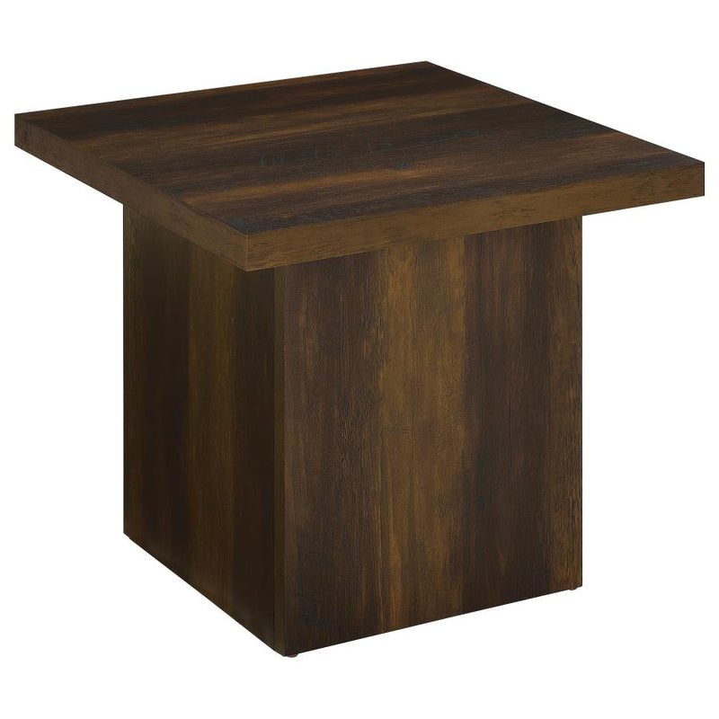 Devar 3-piece Square Coffee and End Table Set Dark Pine-zoom-