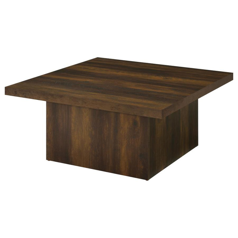 Devar 3-piece Square Coffee and End Table Set Dark Pine-zoom-