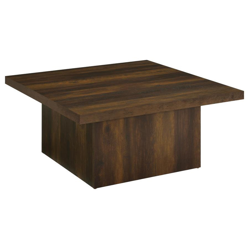 Devar Square Engineered Wood Cocktail Coffee Table Dark Pine-zoom-