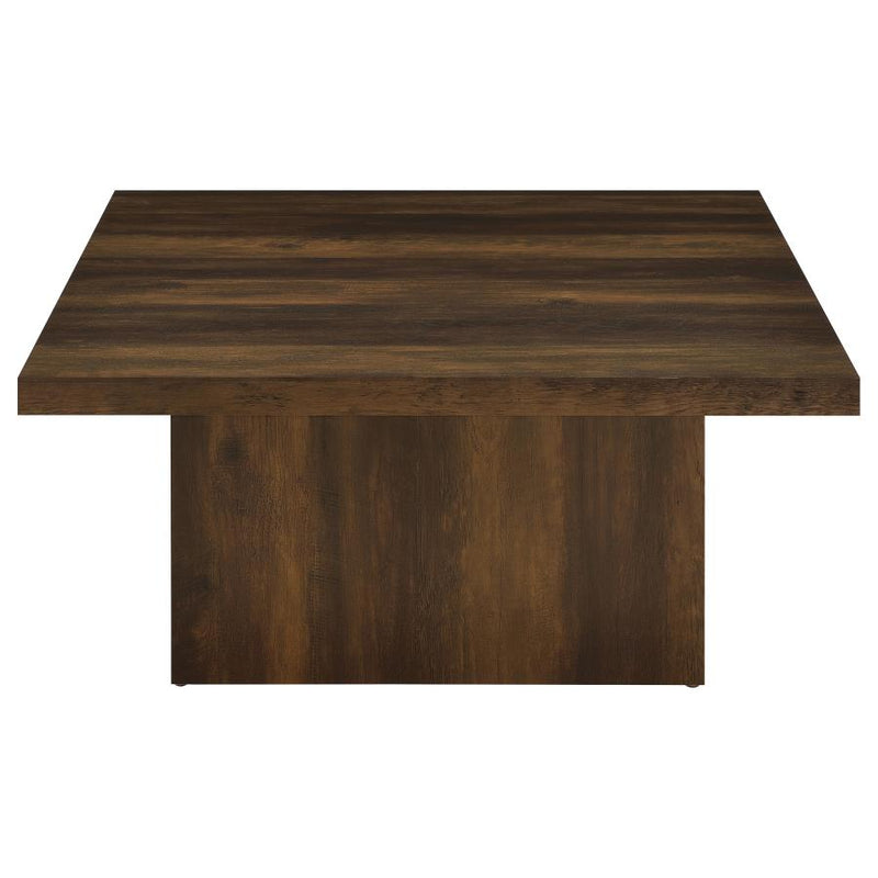 Devar Square Engineered Wood Cocktail Coffee Table Dark Pine-zoom-
