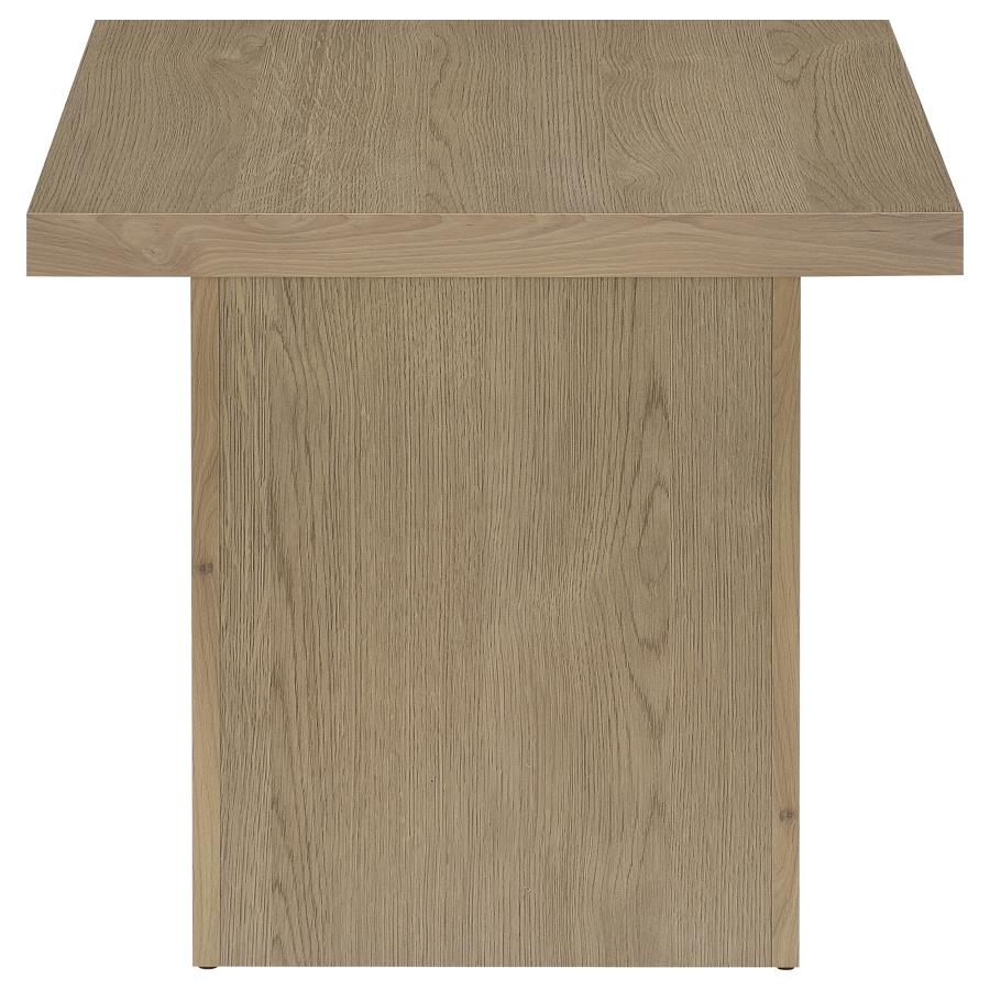 Devar Square Engineered Wood Side End Table Latte-zoom-5
