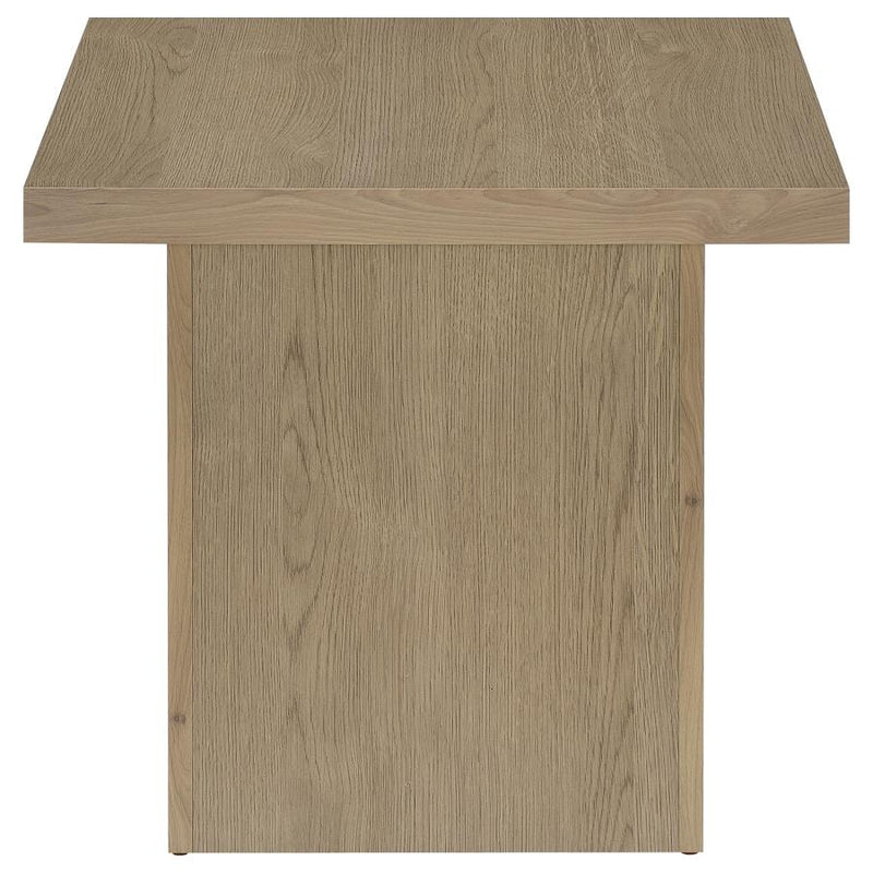Devar Square Engineered Wood Side End Table Latte-zoom-