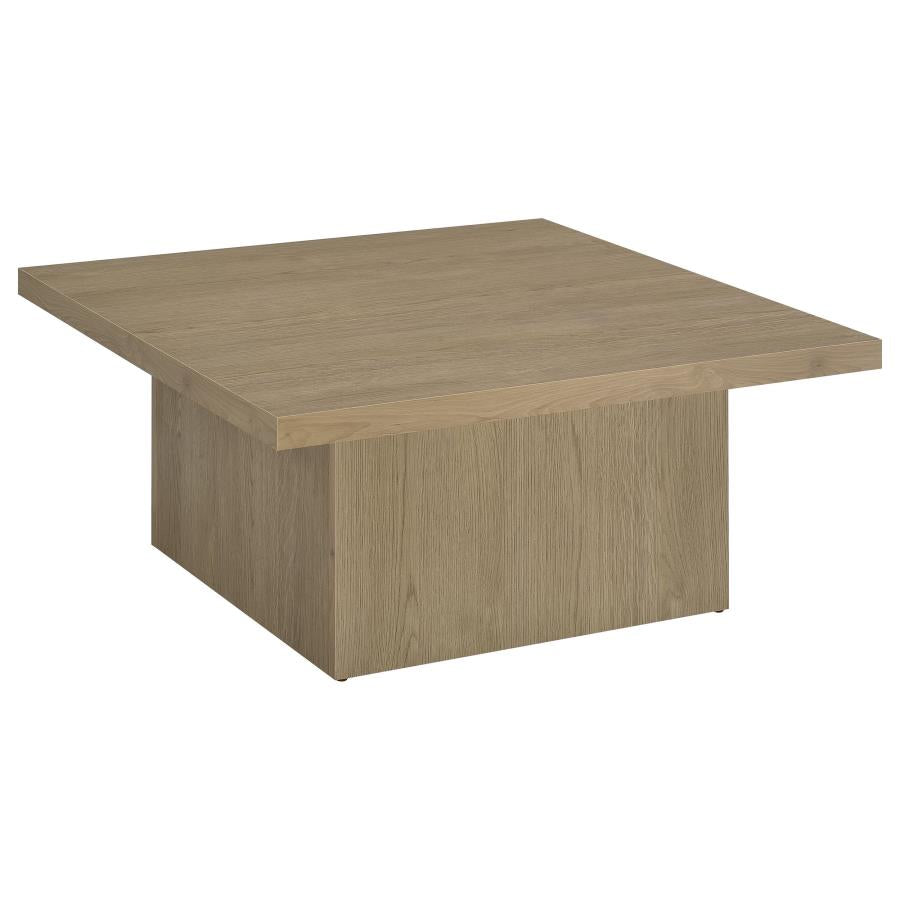 Devar 3-piece Square Cocktail Coffee End Table Set Latte-zoom-8