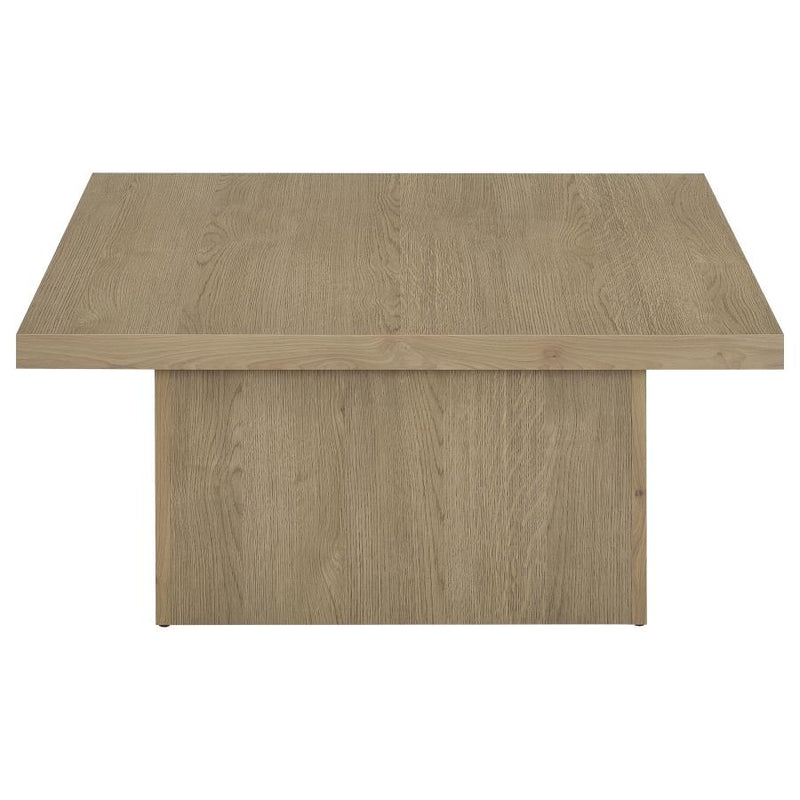 Devar 3-piece Square Cocktail Coffee End Table Set Latte-zoom-
