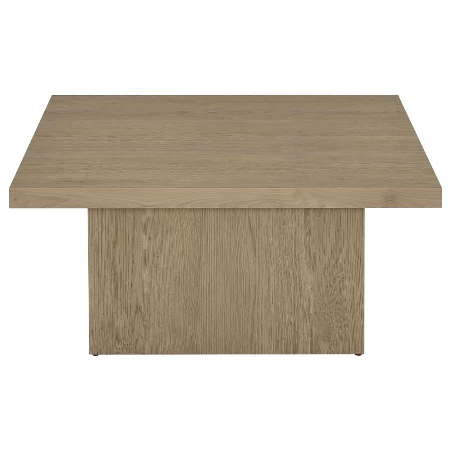 Devar Square Engineered Wood Cocktail Coffee Table Latte-3