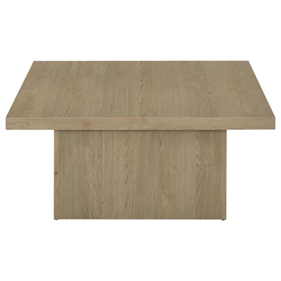 Devar Square Engineered Wood Cocktail Coffee Table Latte-6