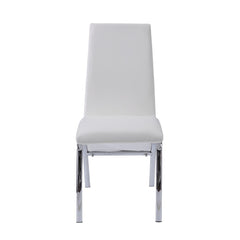 ACME Pervis Side Chair Set of 2 – side view – Lusso Furniture Miami
