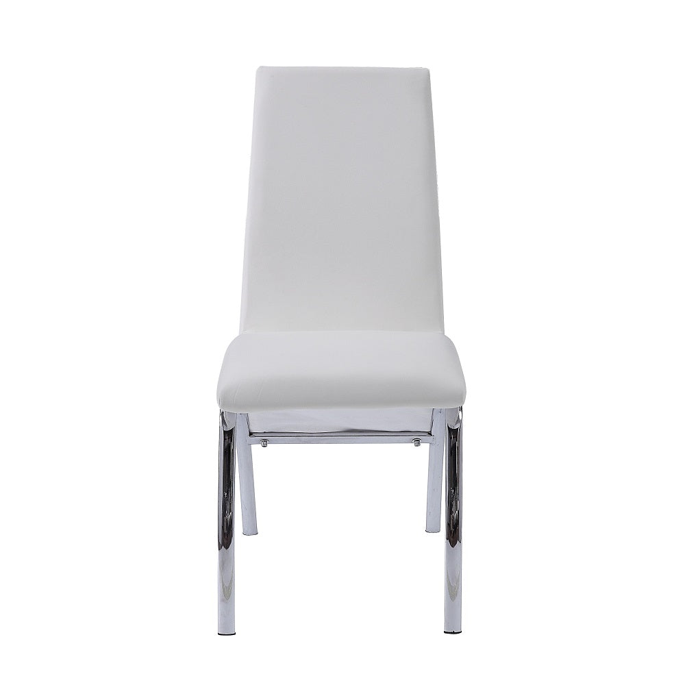 ACME Pervis Side Chair Set of 2 – side view – Lusso Furniture Miami