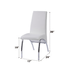 ACME Pervis Side Chair Set of 2 – top view – Lusso Furniture Miami
