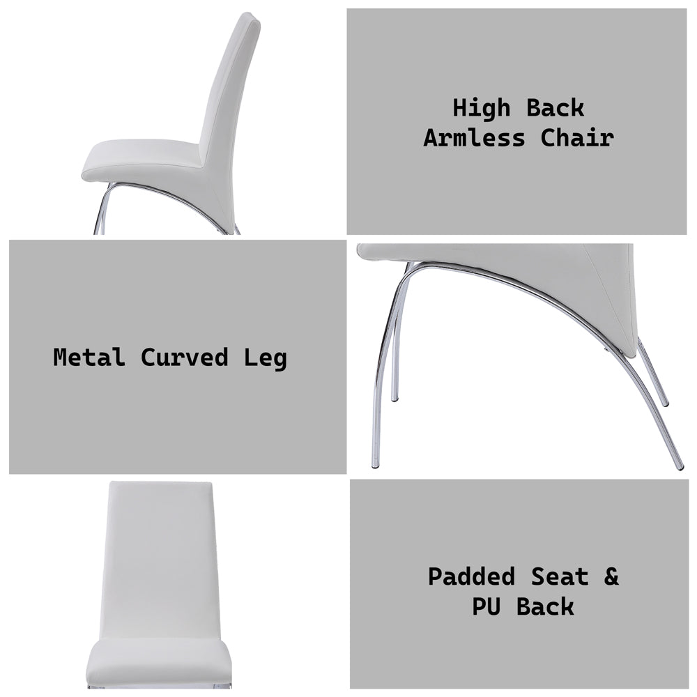 ACME Pervis Side Chair Set of 2 – close-up – Lusso Furniture Miami