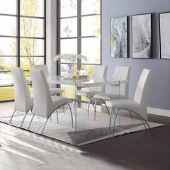 ACME Pervis Side Chair Set of 2 – back view – Lusso Furniture Miami