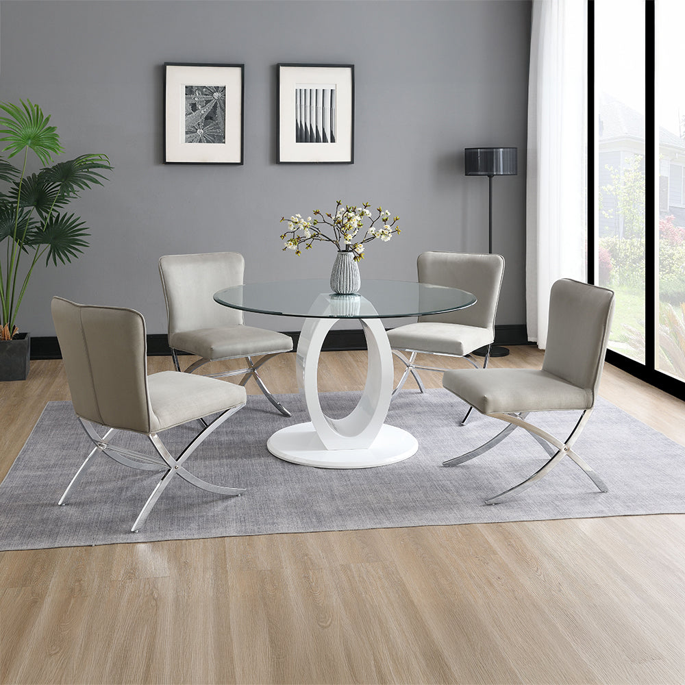 ACME Daire Side Chair Set of 2 – back view – Lusso Furniture Miami