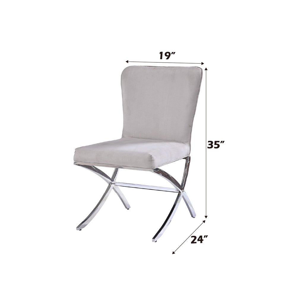 ACME Daire Side Chair Set of 2 – close-up – Lusso Furniture Miami
