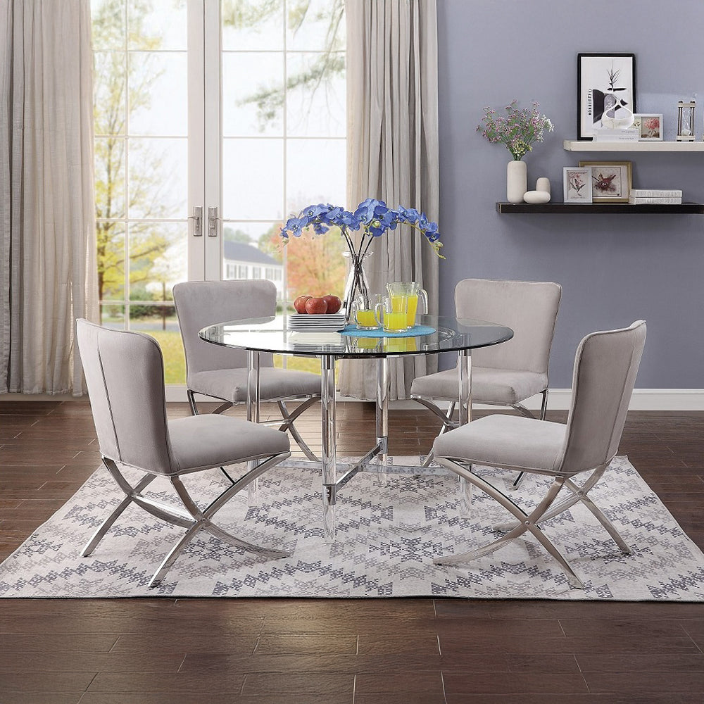 ACME Daire Side Chair Set of 2 – finish detail – Lusso Furniture Miami
