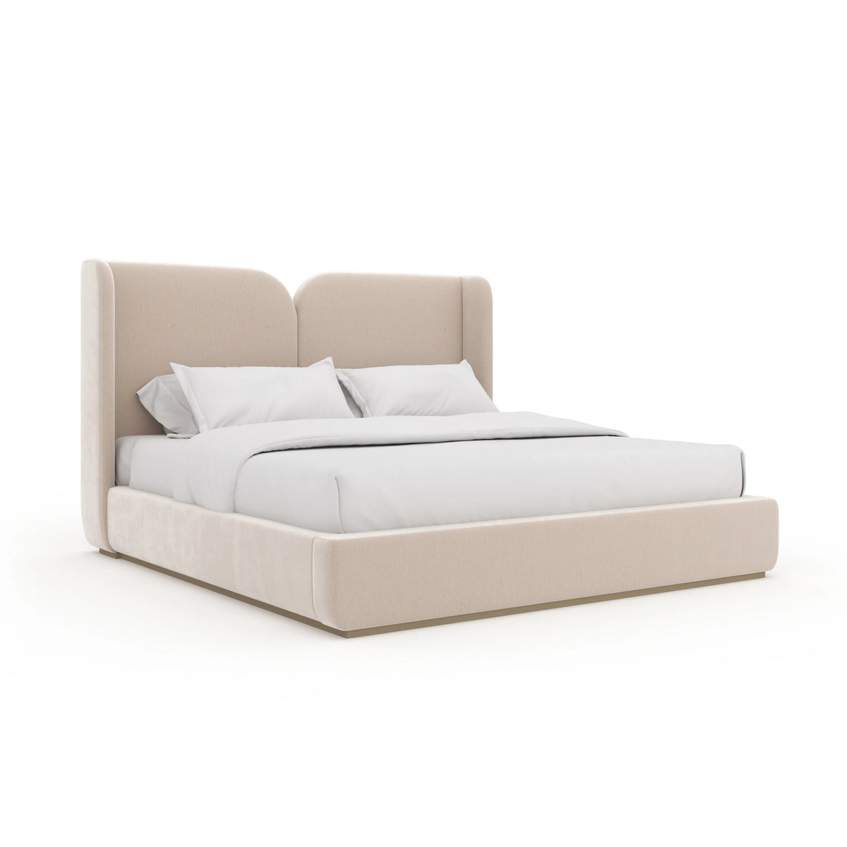 Caracole Oblique Bed – back view – Lusso Furniture Miami