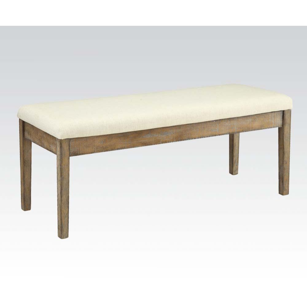 ACME Claudia Bench – front view – Lusso Furniture Miami