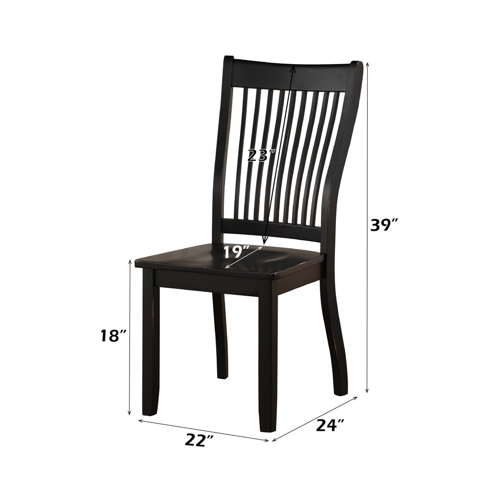ACME Renske Side Chair Set of 2 – back view – Lusso Furniture Miami