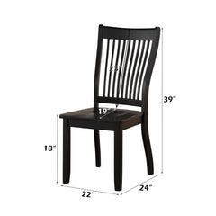 ACME Renske Side Chair Set of 2 – back view – Lusso Furniture Miami