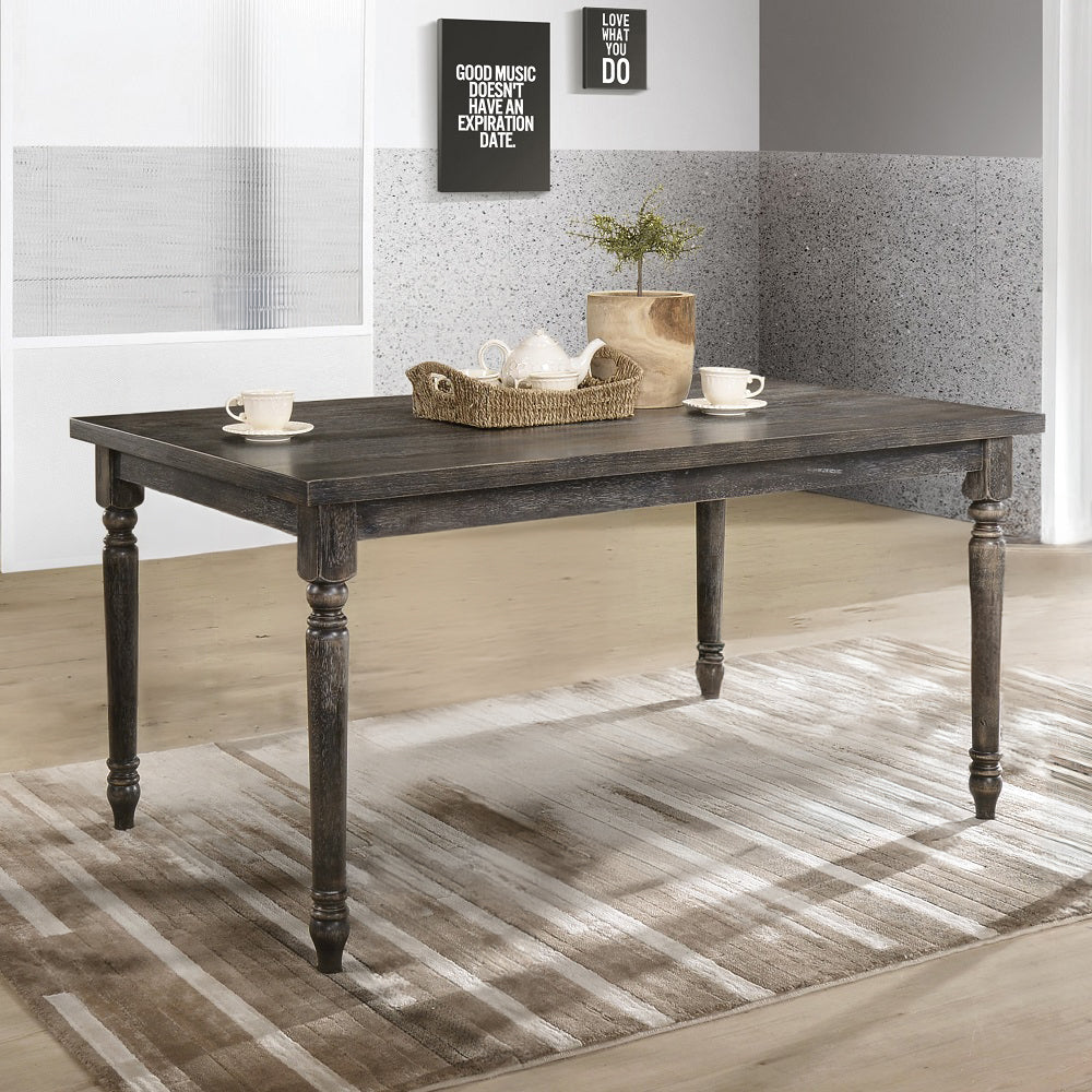 ACME Claudia II Dining Table – front view – Lusso Furniture Miami
