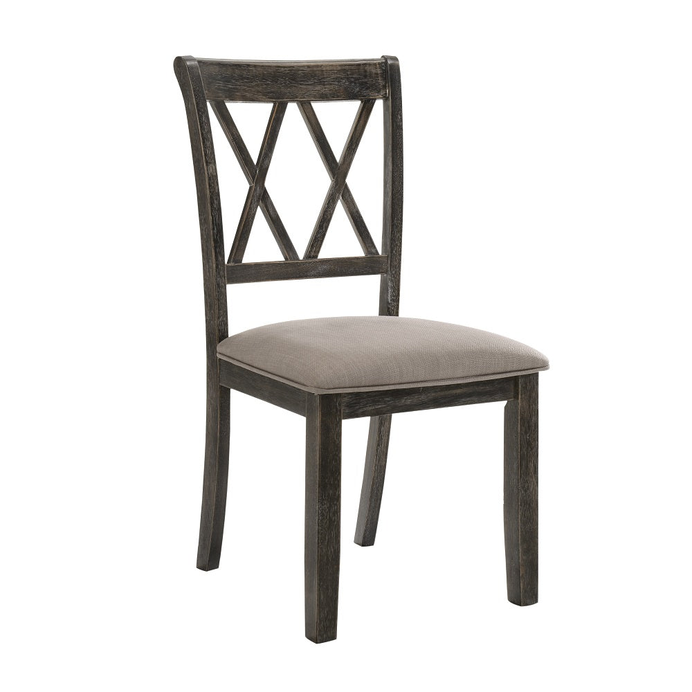 ACME Claudia II Side Chair Set of 2 – angle view – Lusso Furniture Miami