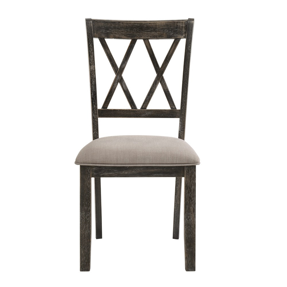 ACME Claudia II Side Chair Set of 2 – side view – Lusso Furniture Miami