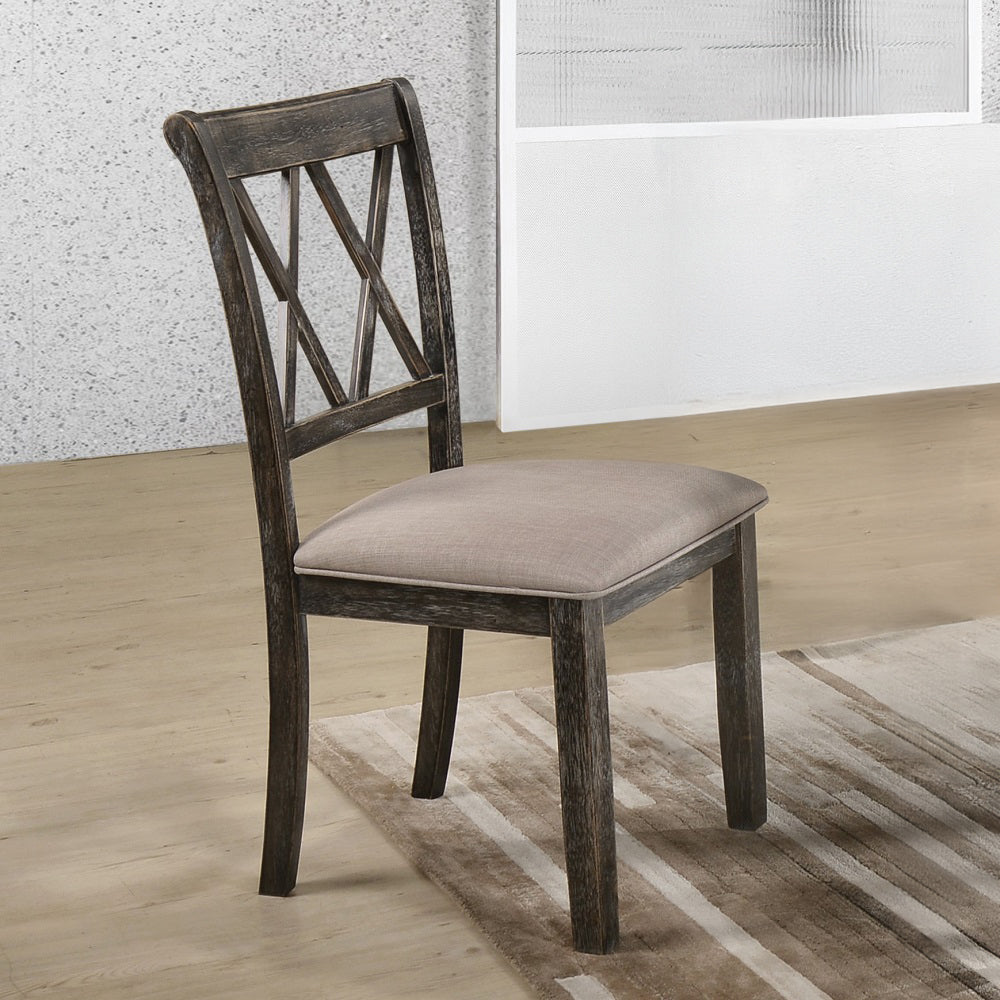 ACME Claudia II Side Chair Set of 2 – front view – Lusso Furniture Miami