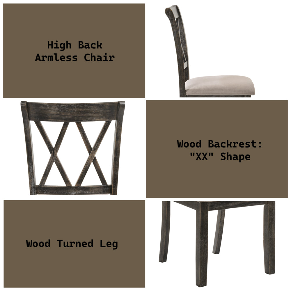 ACME Claudia II Side Chair Set of 2 – close-up – Lusso Furniture Miami