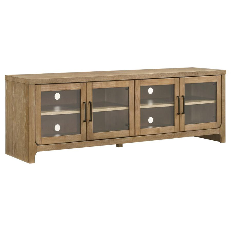 Brenham 79-inch 4-door TV Stand Media Console Washed Oak-zoom-