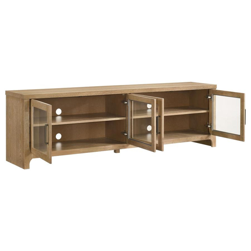 Brenham 79-inch 4-door TV Stand Media Console Washed Oak-zoom-