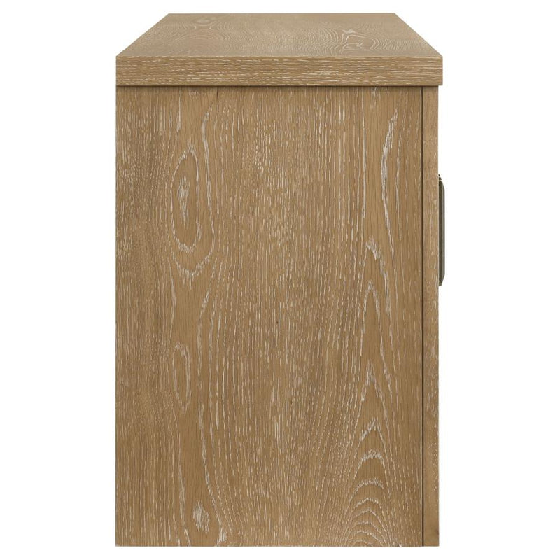 Brenham 79-inch 4-door TV Stand Media Console Washed Oak-zoom-