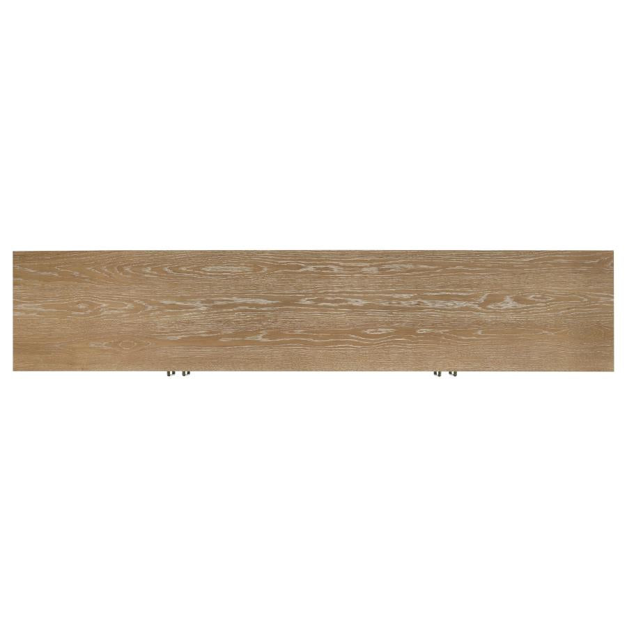 Brenham 79-inch 4-door TV Stand Media Console Washed Oak-9