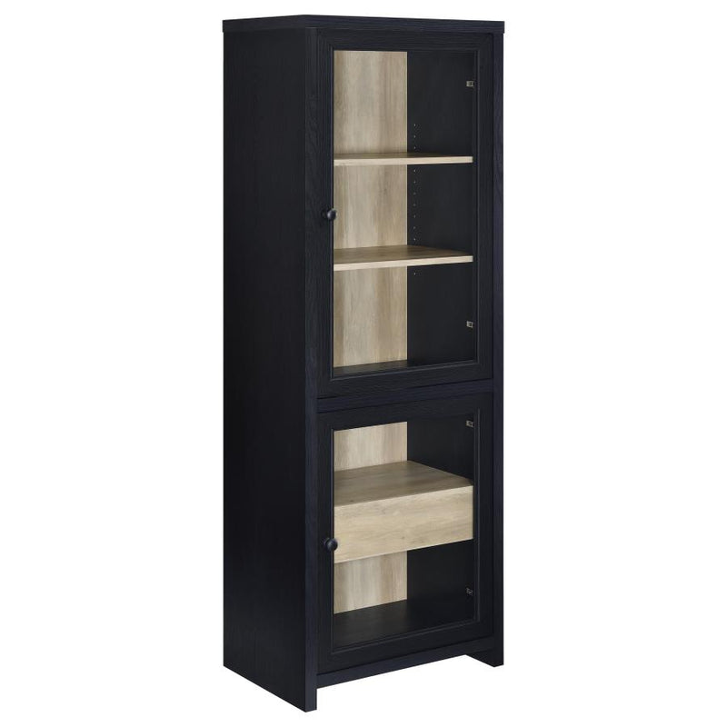 Denison 3-piece Entertainment Center 79-inch TV Stand Black-zoom-
