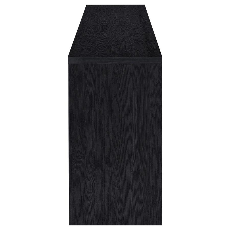 Denison 79-inch 4-door TV Stand Media Console Black-zoom-